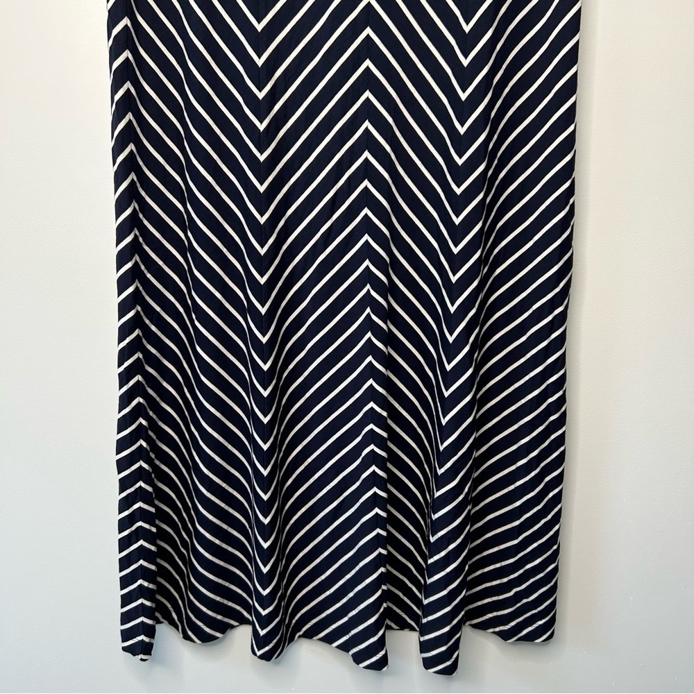 Ann Taylor navy blue and White Maxi Skirt size SP - Picture 4 of 9